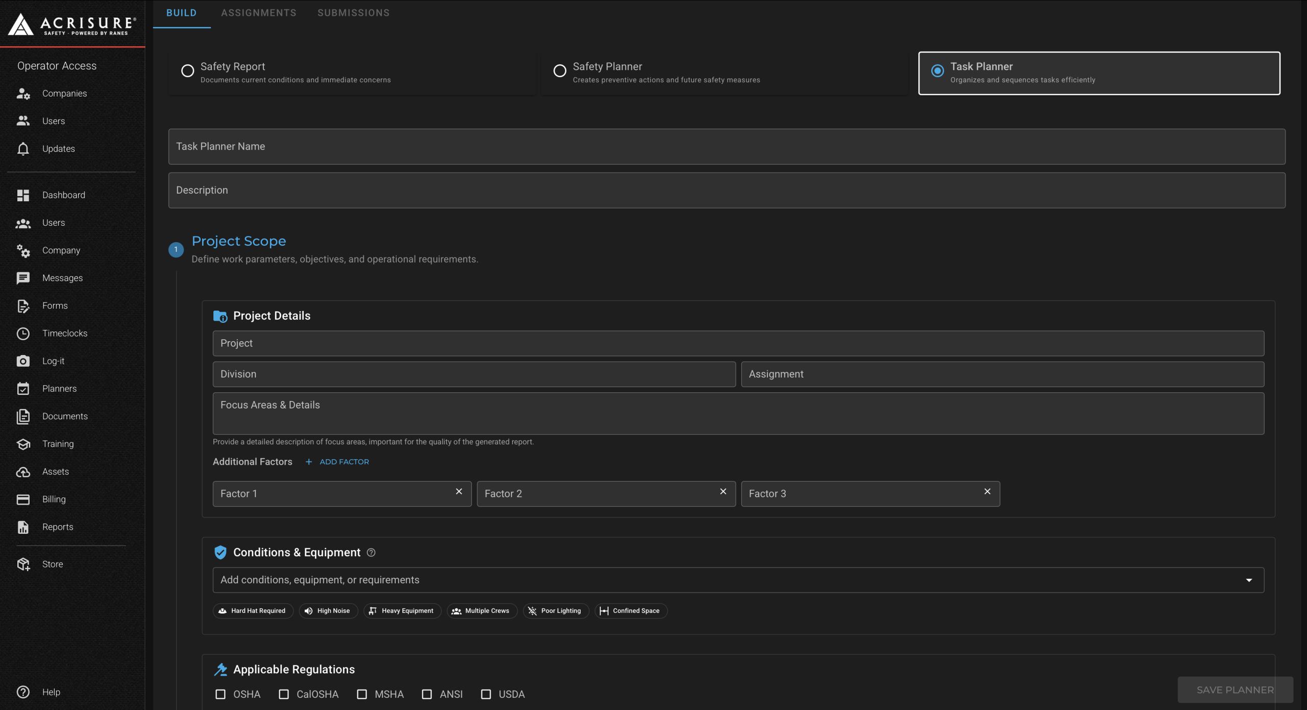 Task Planner Selection Overview